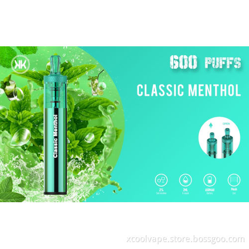XCOOL Disposable Vape Pen 600 Puffs Electronic cigarettes